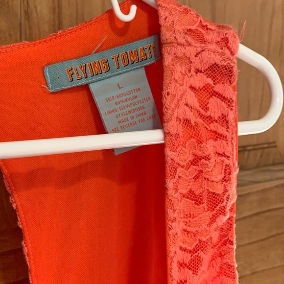 Coral Flying Tomato Dress - Picture 2 of 3